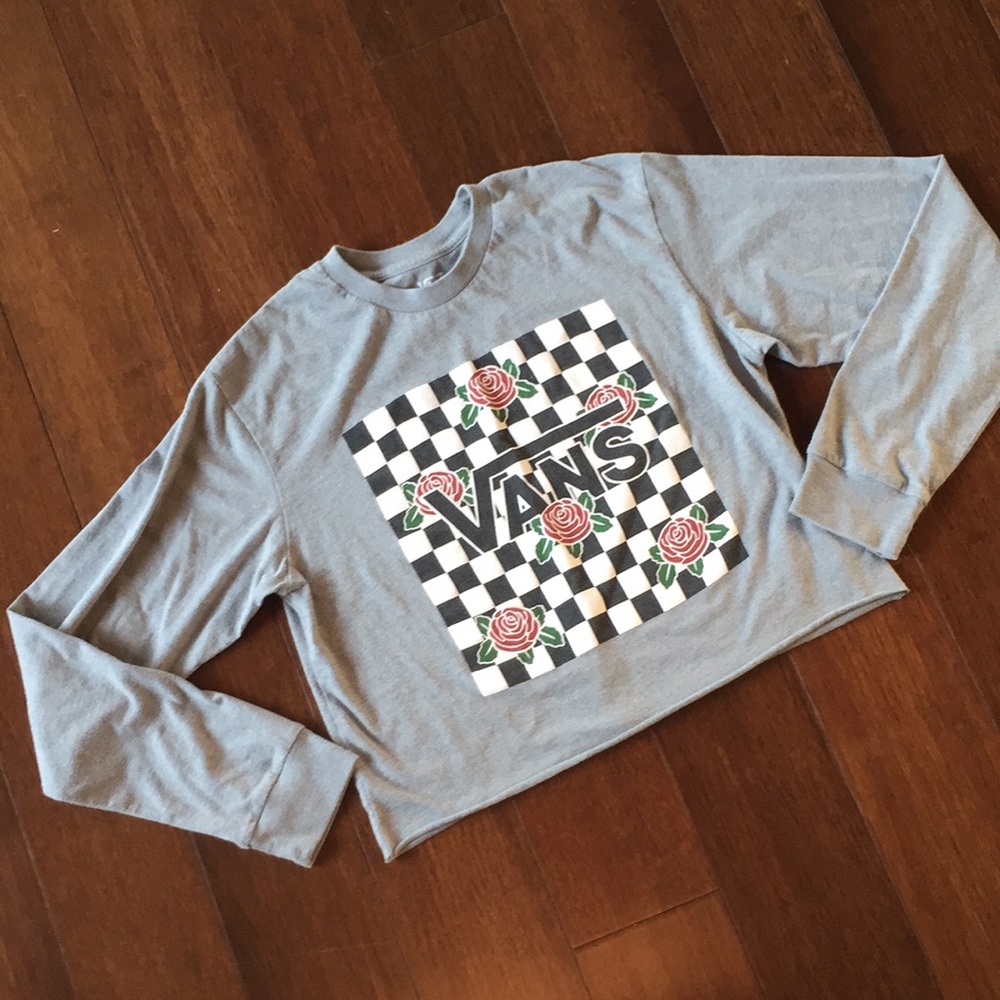 Cropped Vans Long Sleeve Tee